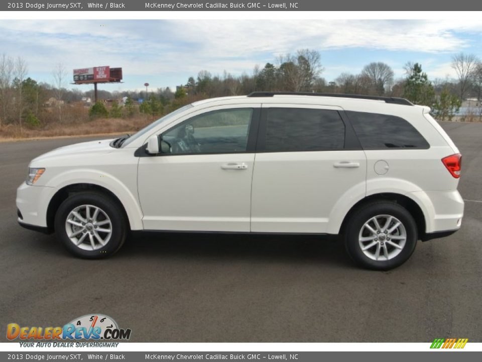 2013 Dodge Journey SXT White / Black Photo #3