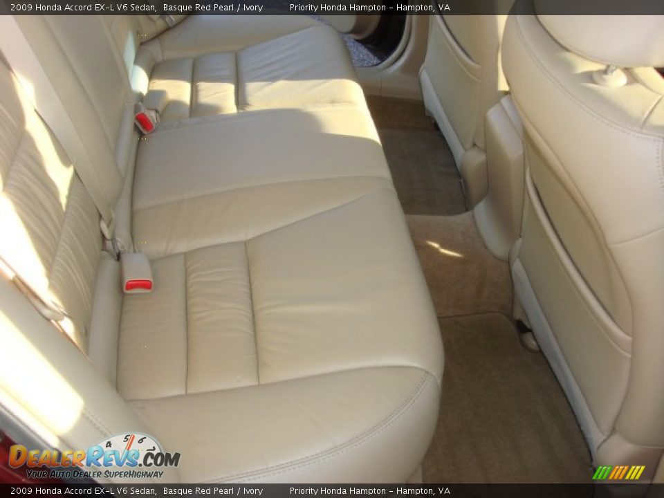 2009 Honda Accord EX-L V6 Sedan Basque Red Pearl / Ivory Photo #12