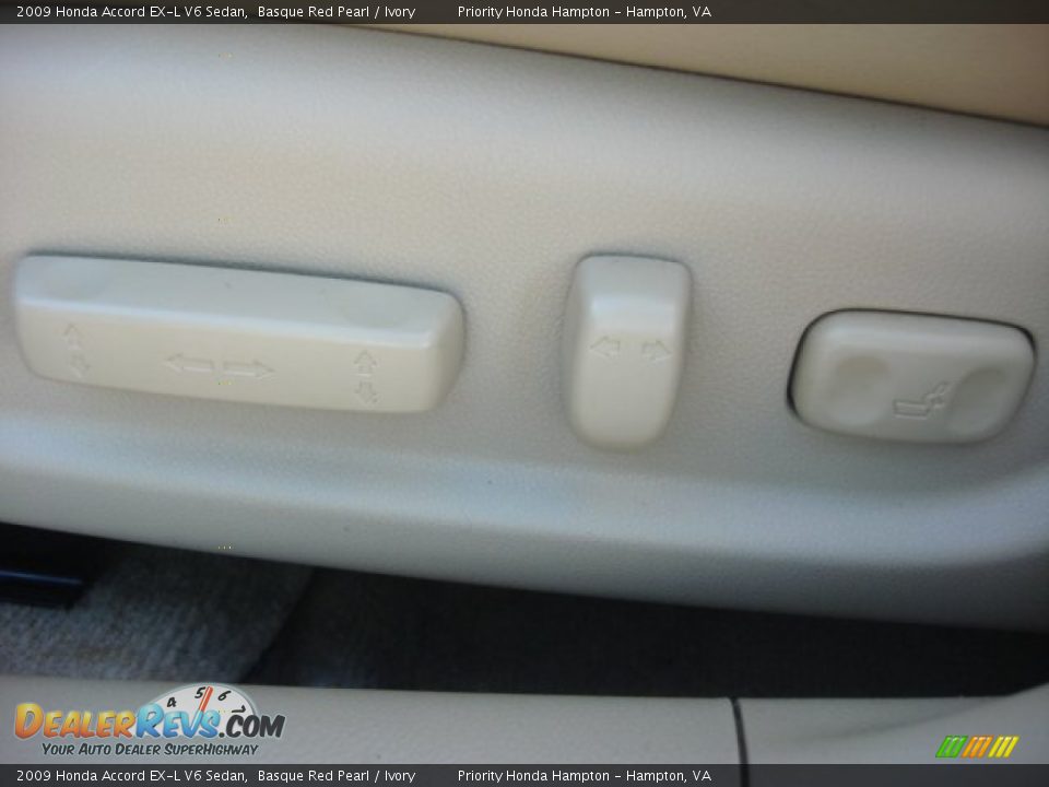 2009 Honda Accord EX-L V6 Sedan Basque Red Pearl / Ivory Photo #16