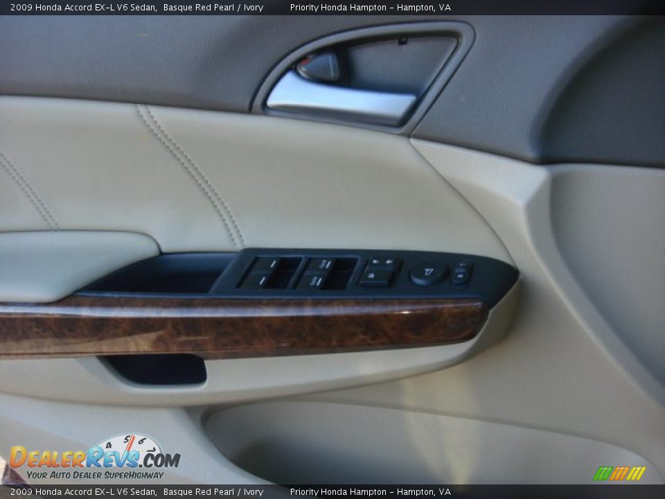 2009 Honda Accord EX-L V6 Sedan Basque Red Pearl / Ivory Photo #17