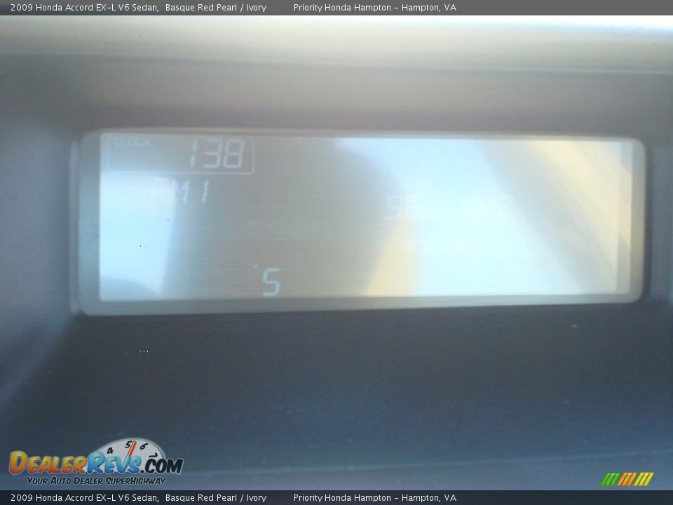 2009 Honda Accord EX-L V6 Sedan Basque Red Pearl / Ivory Photo #19