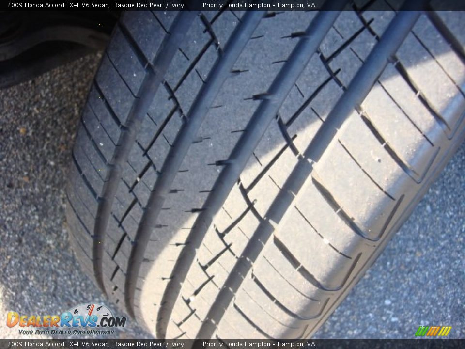 2009 Honda Accord EX-L V6 Sedan Basque Red Pearl / Ivory Photo #27