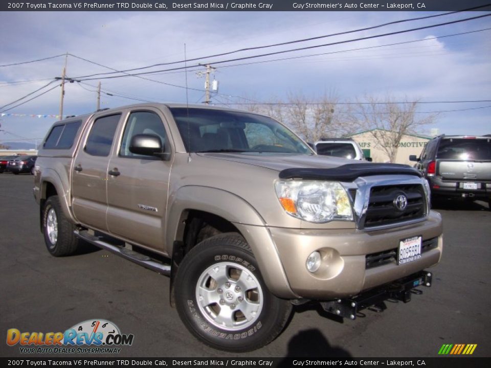 2007 Toyota Tacoma V6 PreRunner TRD Double Cab Desert Sand Mica / Graphite Gray Photo #1