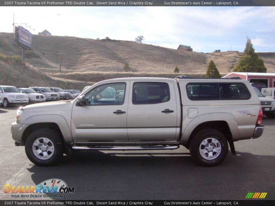2007 Toyota Tacoma V6 PreRunner TRD Double Cab Desert Sand Mica / Graphite Gray Photo #4