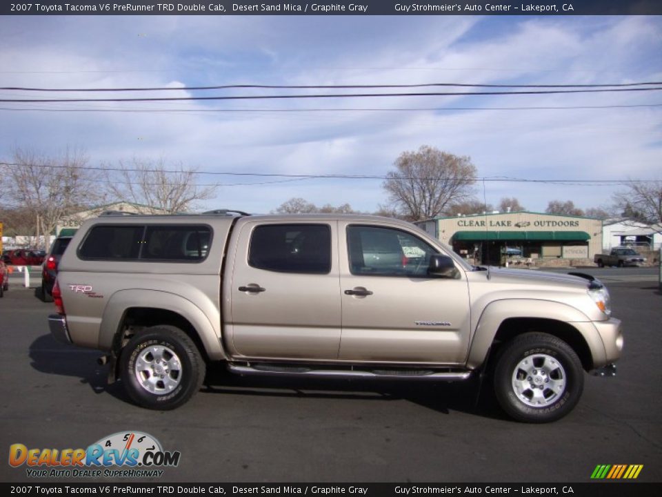 2007 Toyota Tacoma V6 PreRunner TRD Double Cab Desert Sand Mica / Graphite Gray Photo #8