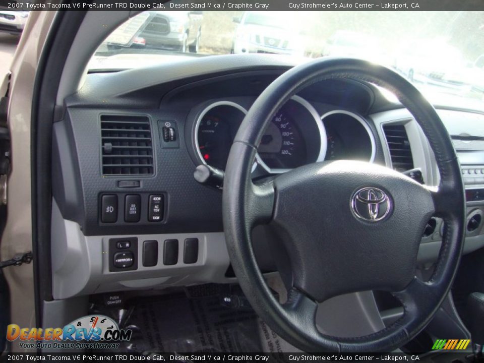 2007 Toyota Tacoma V6 PreRunner TRD Double Cab Desert Sand Mica / Graphite Gray Photo #11