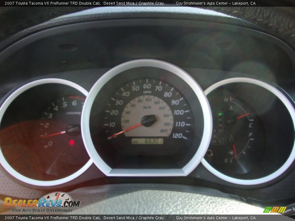 2007 Toyota Tacoma V6 PreRunner TRD Double Cab Desert Sand Mica / Graphite Gray Photo #12
