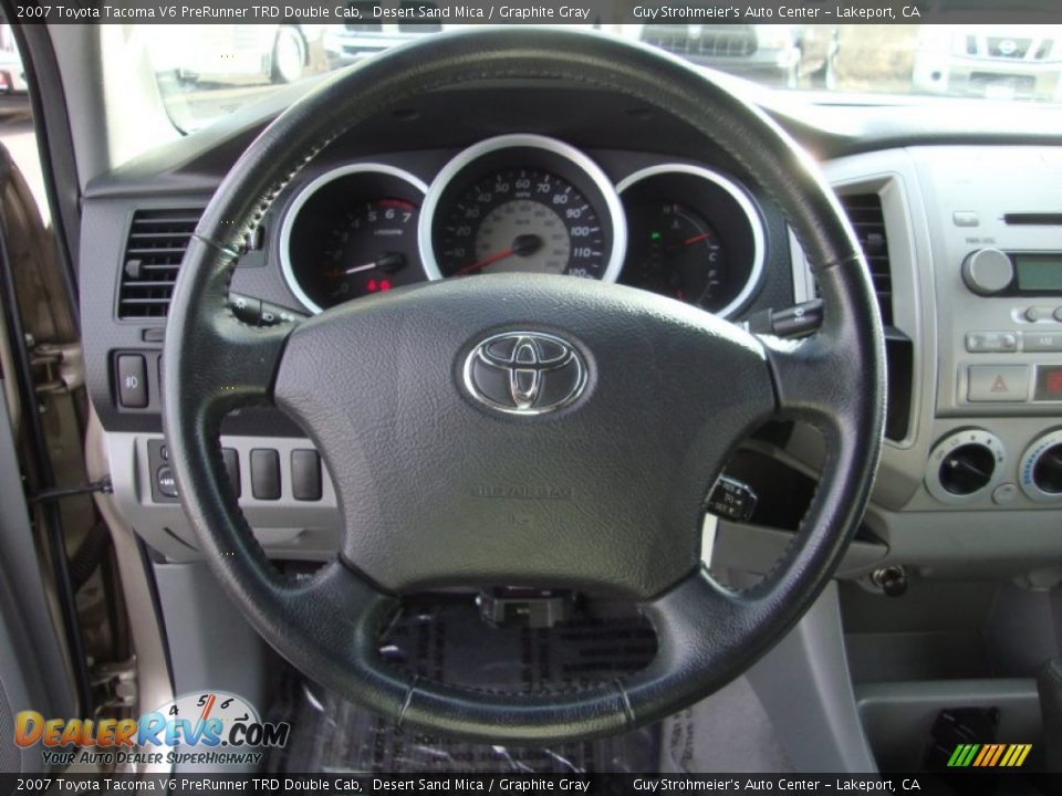 2007 Toyota Tacoma V6 PreRunner TRD Double Cab Desert Sand Mica / Graphite Gray Photo #13