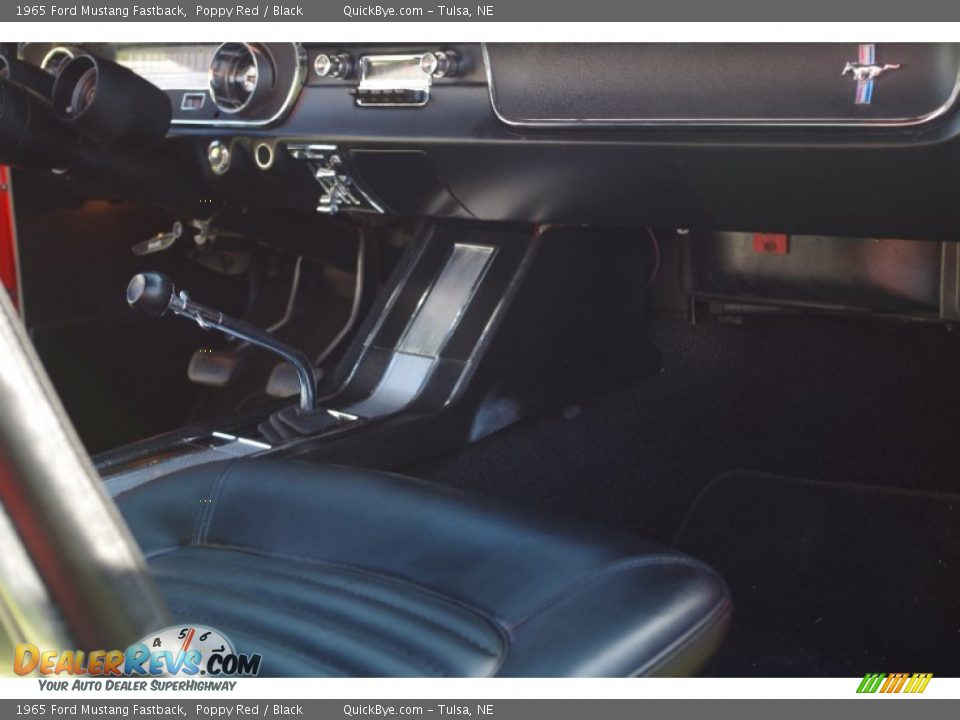 1965 Ford Mustang Fastback Poppy Red / Black Photo #15