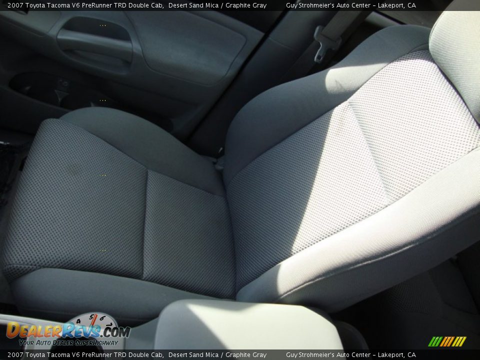 2007 Toyota Tacoma V6 PreRunner TRD Double Cab Desert Sand Mica / Graphite Gray Photo #17