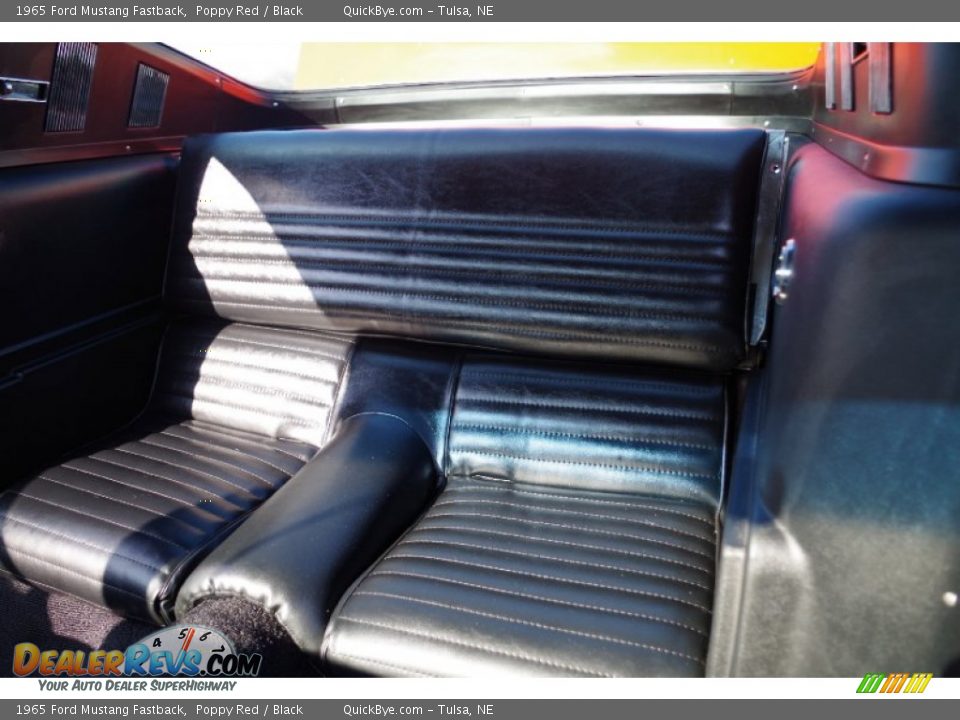 1965 Ford Mustang Fastback Poppy Red / Black Photo #17