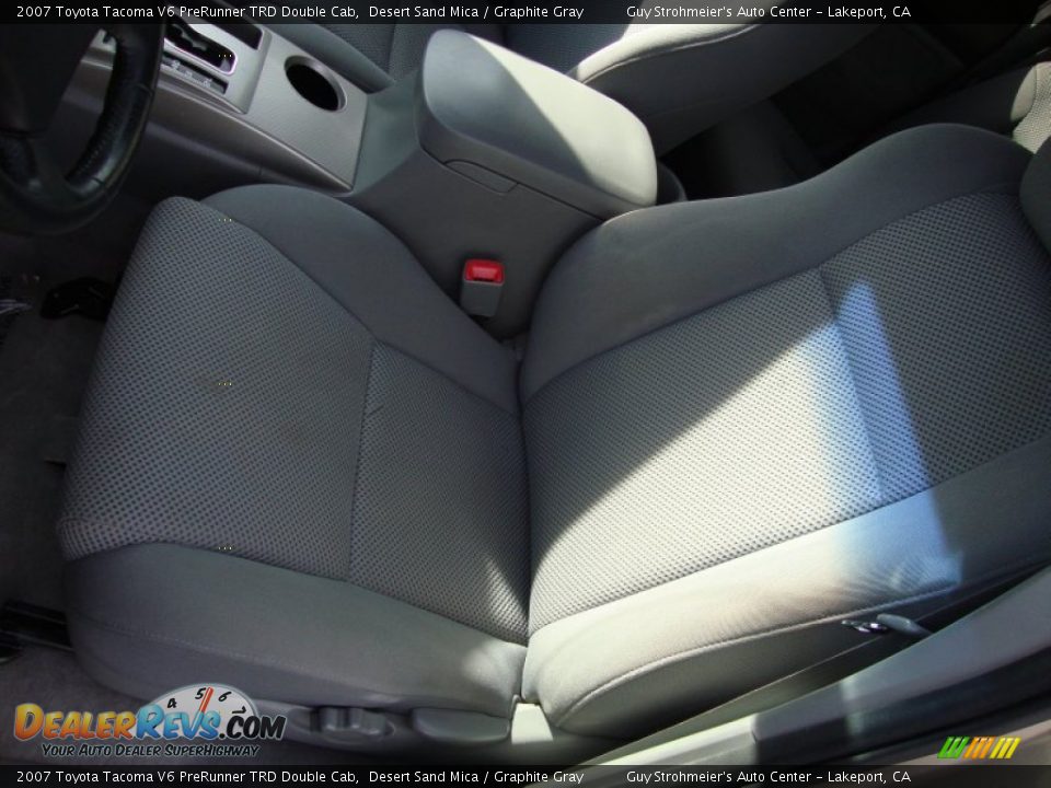 2007 Toyota Tacoma V6 PreRunner TRD Double Cab Desert Sand Mica / Graphite Gray Photo #19