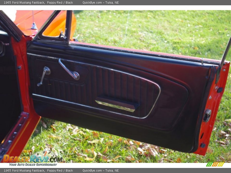 1965 Ford Mustang Fastback Poppy Red / Black Photo #19