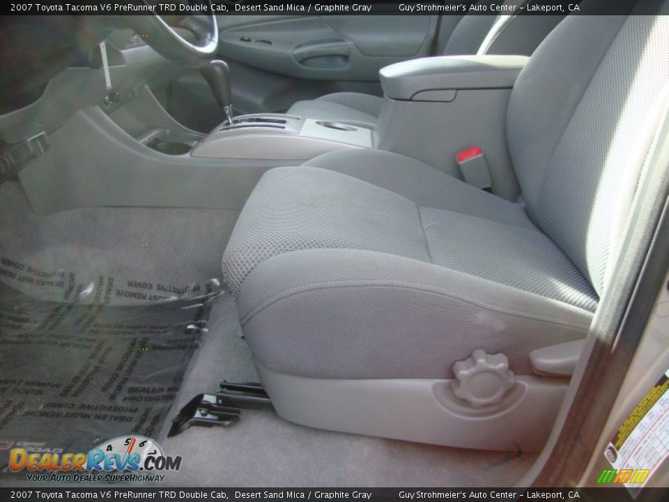 2007 Toyota Tacoma V6 PreRunner TRD Double Cab Desert Sand Mica / Graphite Gray Photo #20