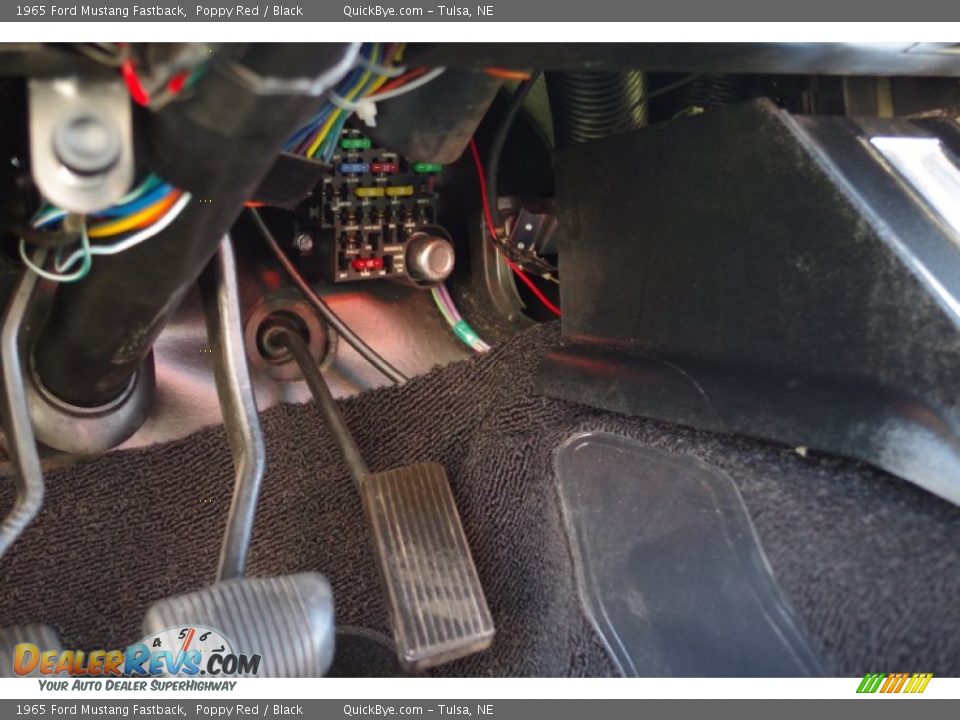 1965 Ford Mustang Fastback Poppy Red / Black Photo #20