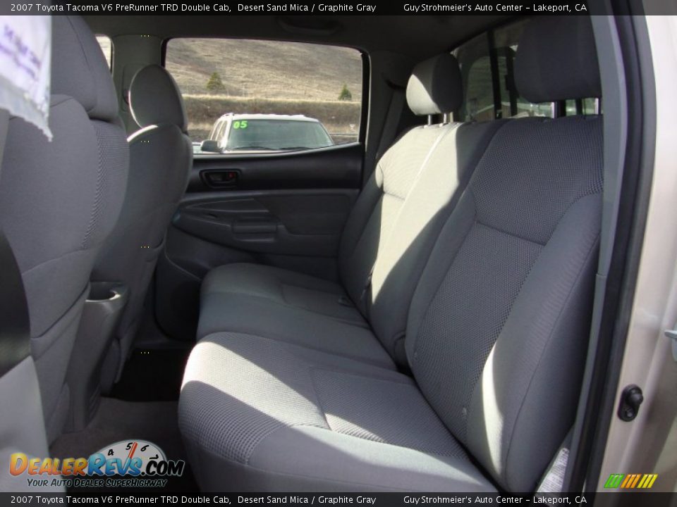 2007 Toyota Tacoma V6 PreRunner TRD Double Cab Desert Sand Mica / Graphite Gray Photo #22