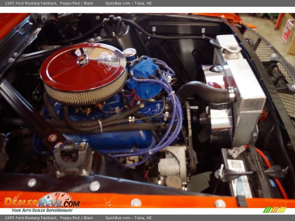 1965 Ford Mustang Fastback Poppy Red / Black Photo #22