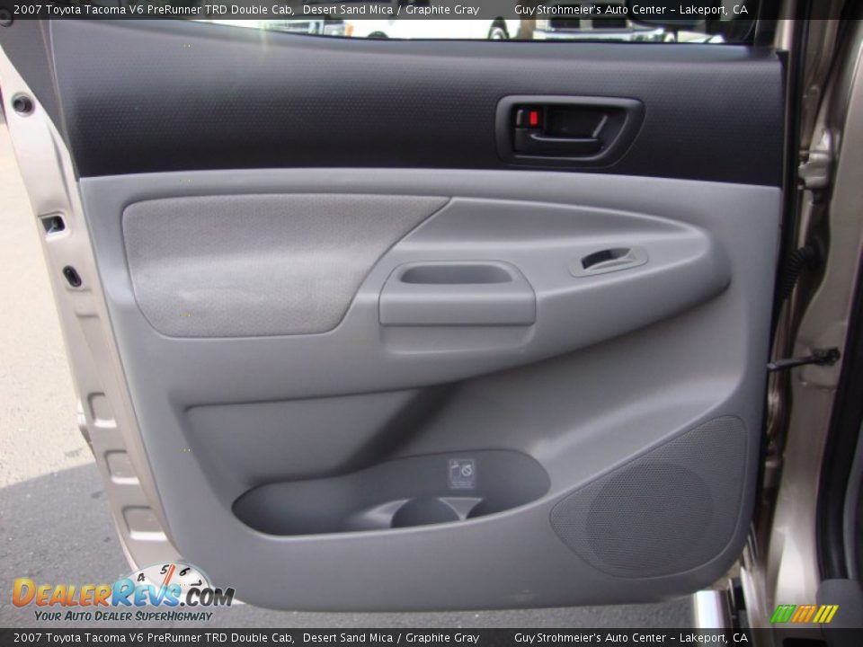2007 Toyota Tacoma V6 PreRunner TRD Double Cab Desert Sand Mica / Graphite Gray Photo #23