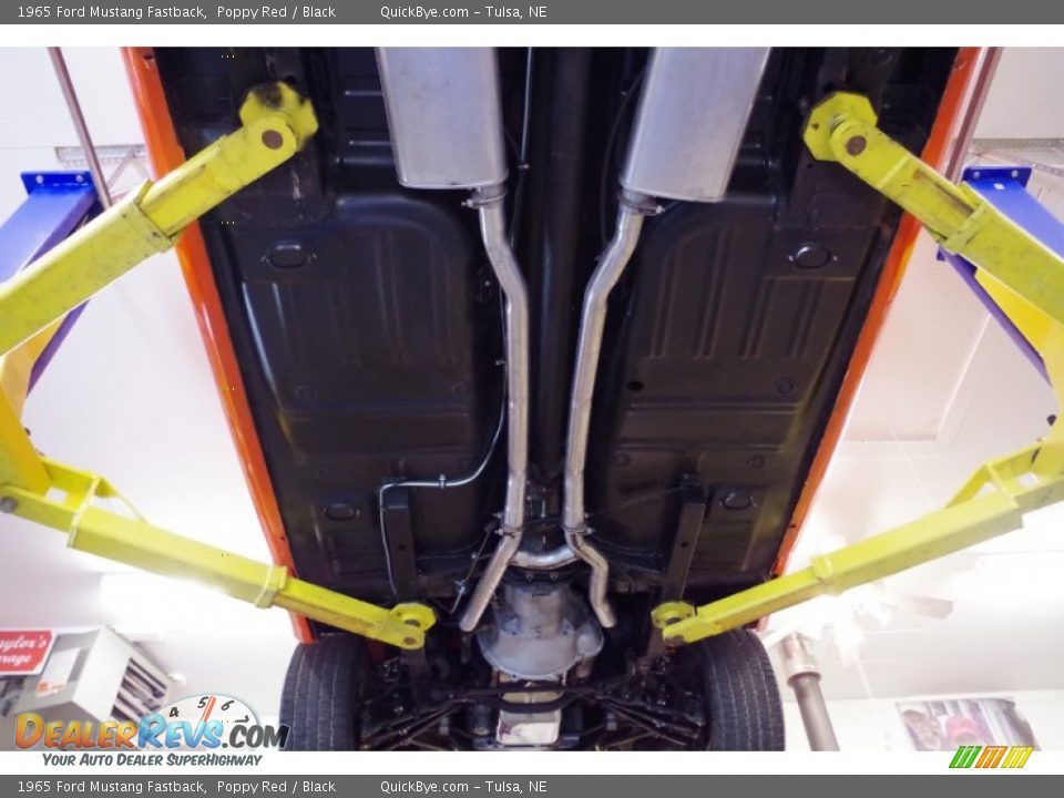 1965 Ford Mustang Fastback Poppy Red / Black Photo #24