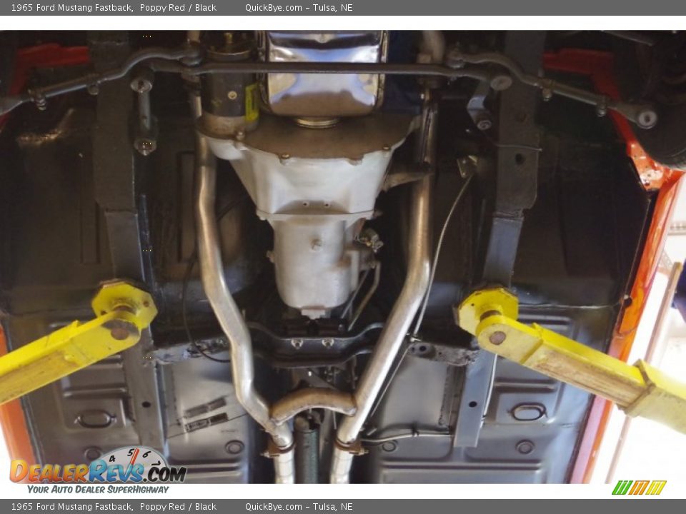 1965 Ford Mustang Fastback Poppy Red / Black Photo #26