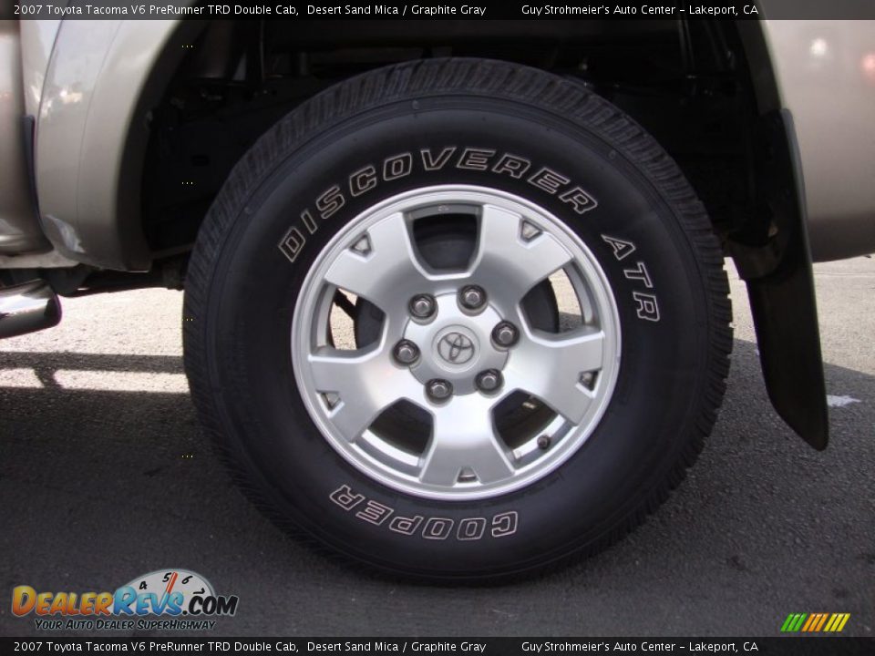 2007 Toyota Tacoma V6 PreRunner TRD Double Cab Desert Sand Mica / Graphite Gray Photo #26