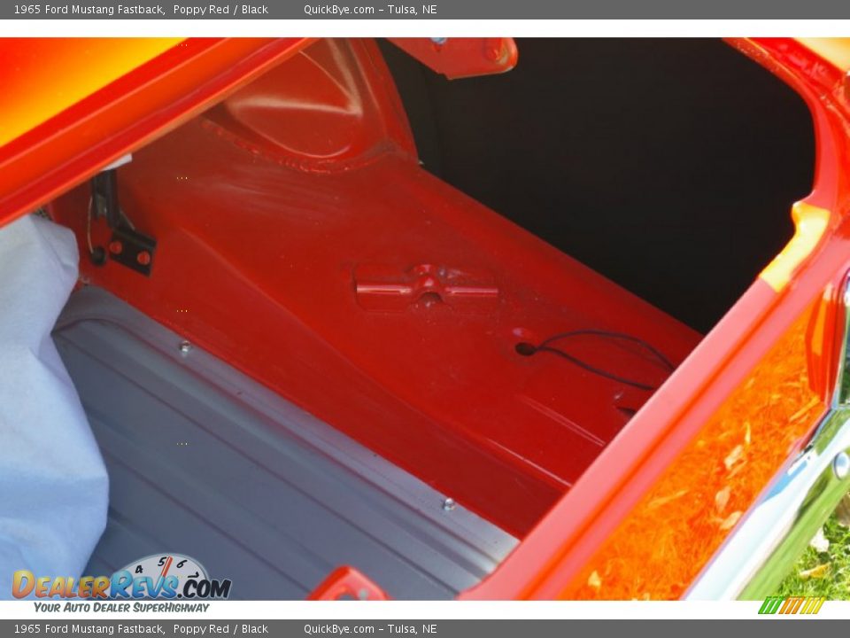 1965 Ford Mustang Fastback Poppy Red / Black Photo #28