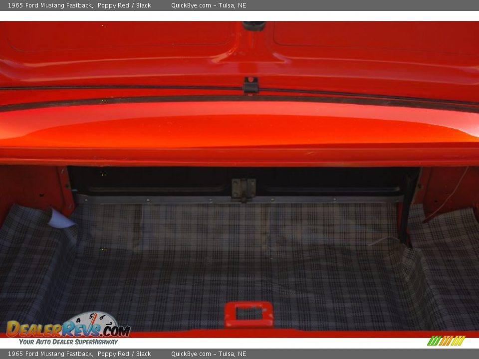 1965 Ford Mustang Fastback Poppy Red / Black Photo #29