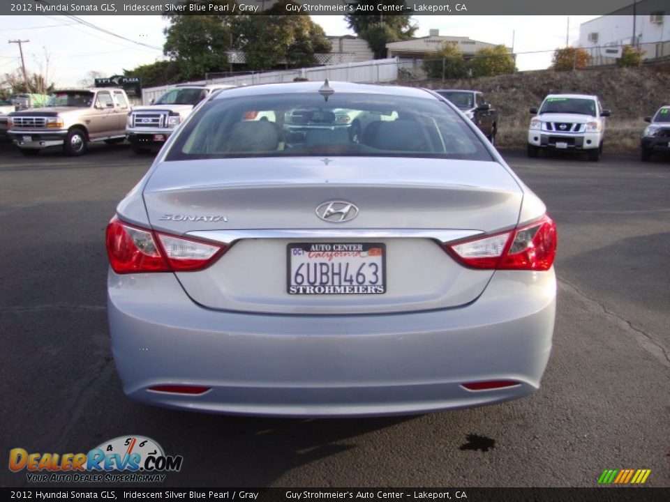 2012 Hyundai Sonata GLS Iridescent Silver Blue Pearl / Gray Photo #6