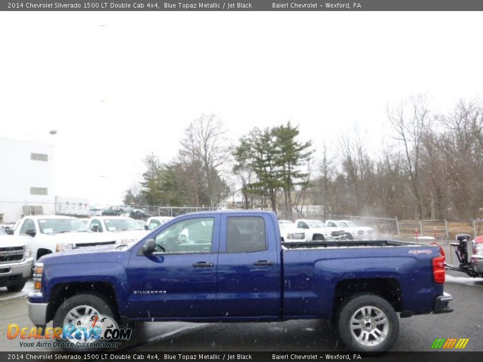 2014 Chevrolet Silverado 1500 LT Double Cab 4x4 Blue Topaz Metallic / Jet Black Photo #1
