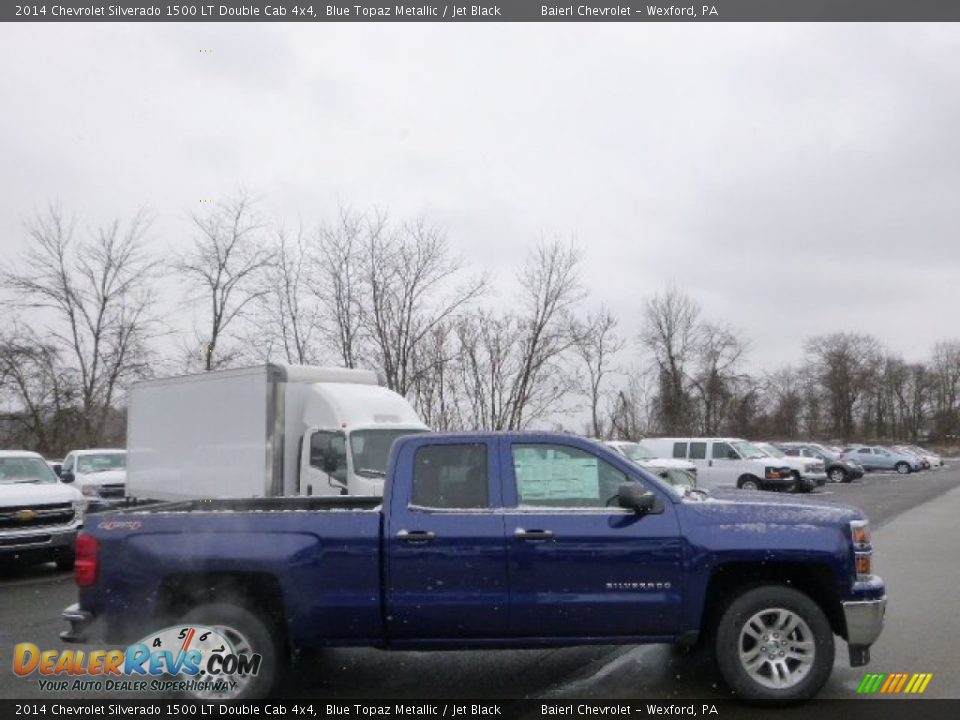 2014 Chevrolet Silverado 1500 LT Double Cab 4x4 Blue Topaz Metallic / Jet Black Photo #5