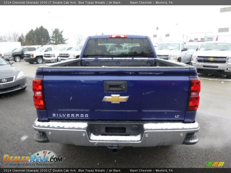 2014 Chevrolet Silverado 1500 LT Double Cab 4x4 Blue Topaz Metallic / Jet Black Photo #7