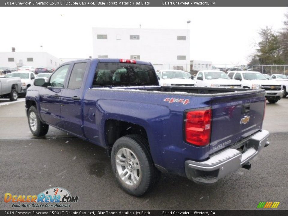 2014 Chevrolet Silverado 1500 LT Double Cab 4x4 Blue Topaz Metallic / Jet Black Photo #8