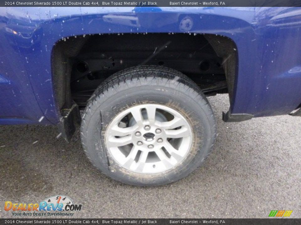 2014 Chevrolet Silverado 1500 LT Double Cab 4x4 Blue Topaz Metallic / Jet Black Photo #9