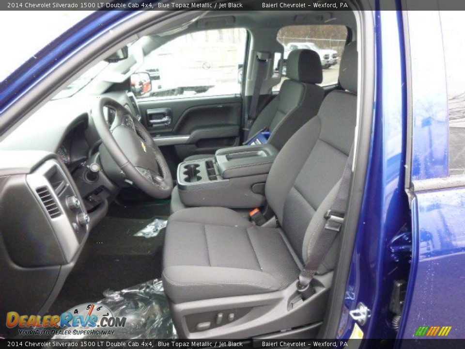 2014 Chevrolet Silverado 1500 LT Double Cab 4x4 Blue Topaz Metallic / Jet Black Photo #10