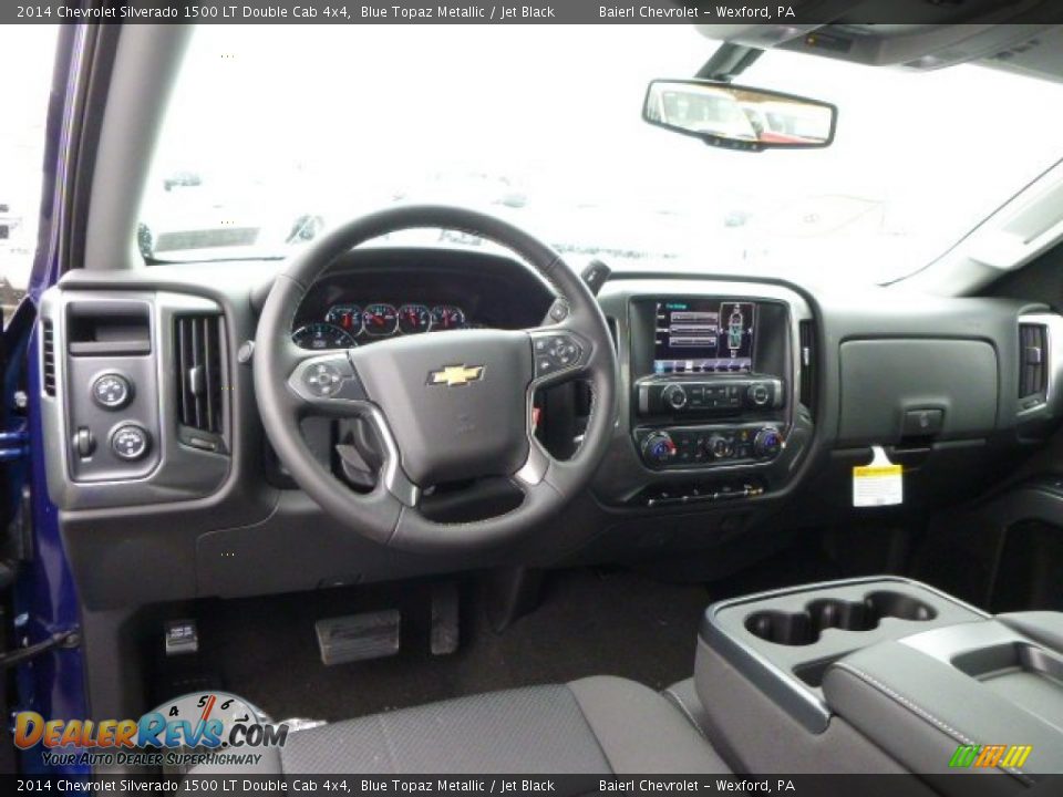 2014 Chevrolet Silverado 1500 LT Double Cab 4x4 Blue Topaz Metallic / Jet Black Photo #12