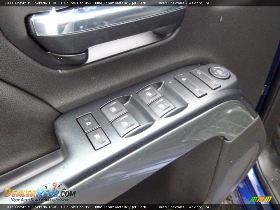2014 Chevrolet Silverado 1500 LT Double Cab 4x4 Blue Topaz Metallic / Jet Black Photo #13