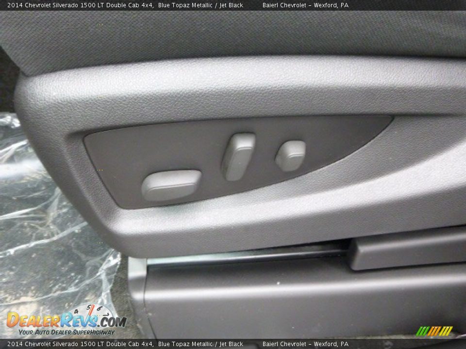2014 Chevrolet Silverado 1500 LT Double Cab 4x4 Blue Topaz Metallic / Jet Black Photo #14