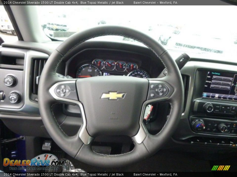 2014 Chevrolet Silverado 1500 LT Double Cab 4x4 Blue Topaz Metallic / Jet Black Photo #18