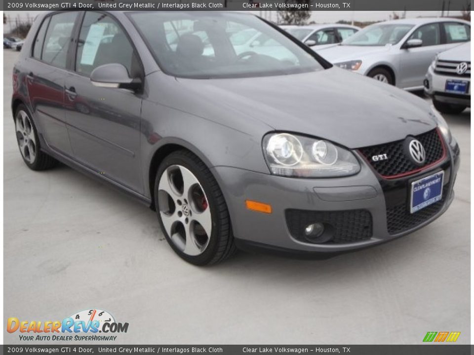 2009 Volkswagen GTI 4 Door United Grey Metallic / Interlagos Black Cloth Photo #1