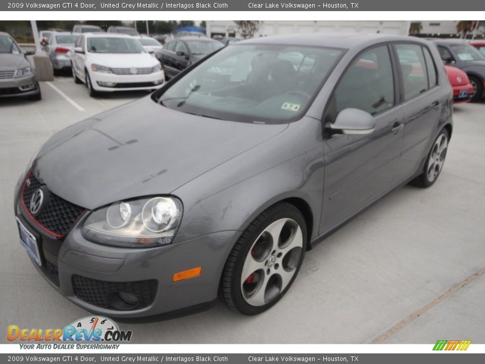 2009 Volkswagen GTI 4 Door United Grey Metallic / Interlagos Black Cloth Photo #3