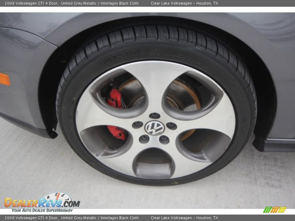 2009 Volkswagen GTI 4 Door United Grey Metallic / Interlagos Black Cloth Photo #4