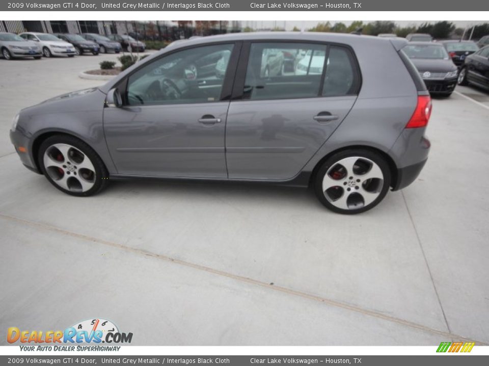 2009 Volkswagen GTI 4 Door United Grey Metallic / Interlagos Black Cloth Photo #5