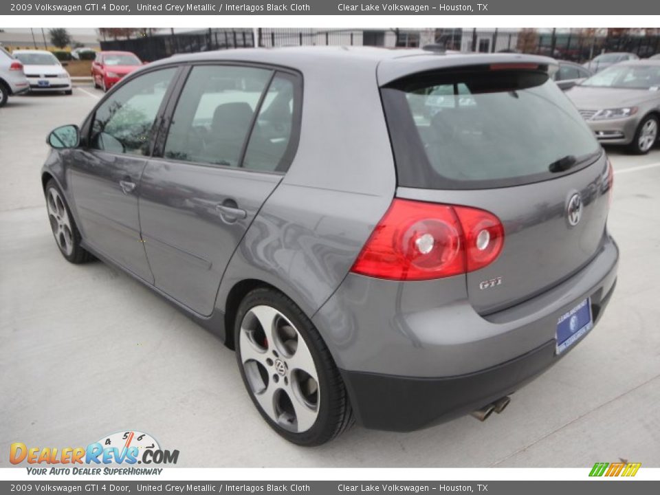 2009 Volkswagen GTI 4 Door United Grey Metallic / Interlagos Black Cloth Photo #6