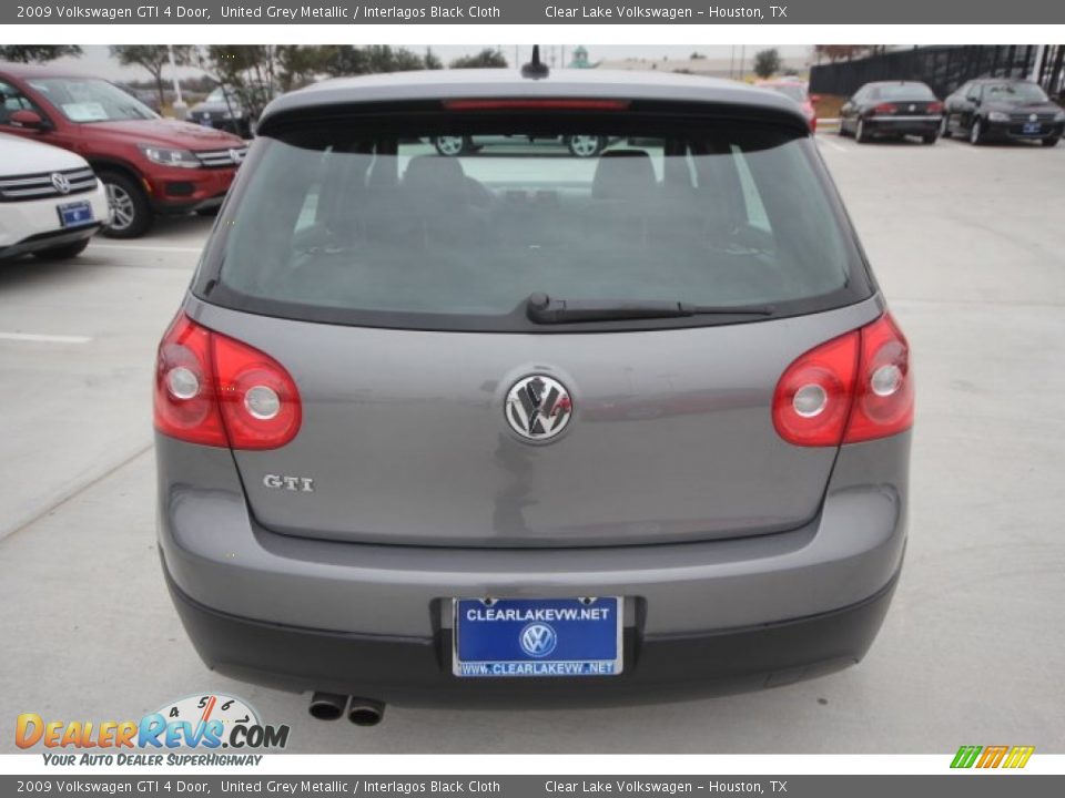 2009 Volkswagen GTI 4 Door United Grey Metallic / Interlagos Black Cloth Photo #7