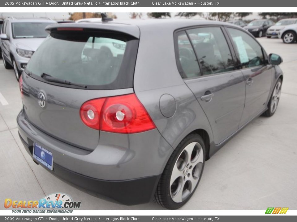 2009 Volkswagen GTI 4 Door United Grey Metallic / Interlagos Black Cloth Photo #8