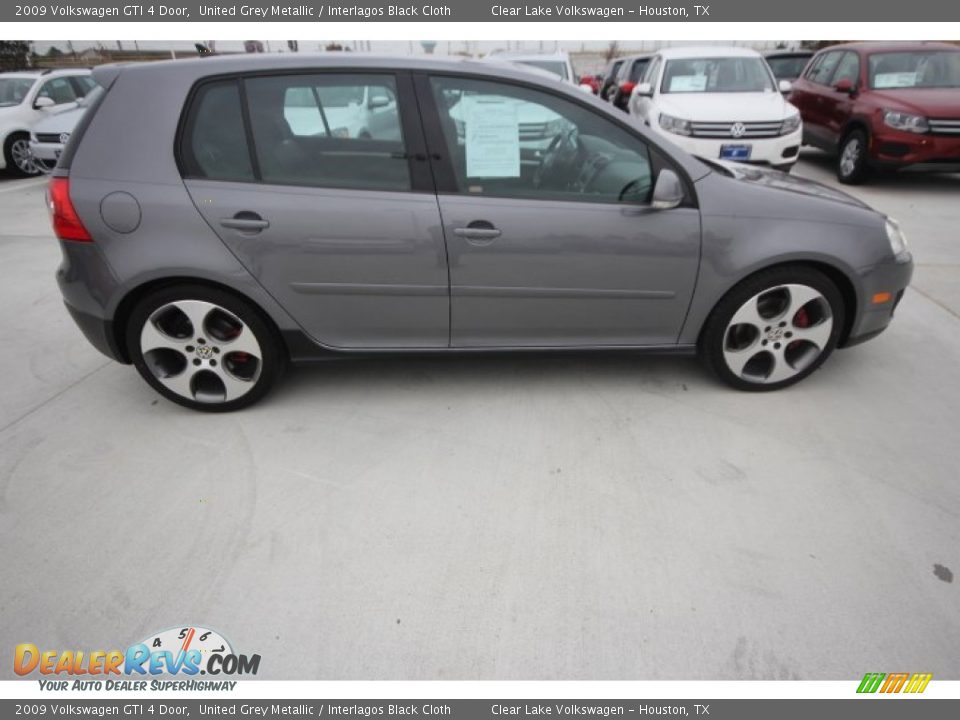 2009 Volkswagen GTI 4 Door United Grey Metallic / Interlagos Black Cloth Photo #9