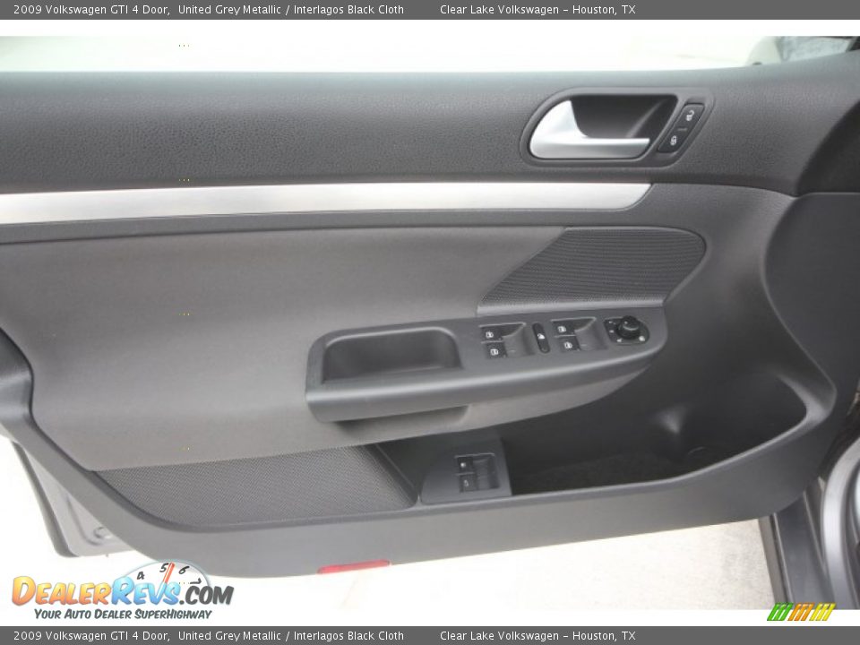 2009 Volkswagen GTI 4 Door United Grey Metallic / Interlagos Black Cloth Photo #10