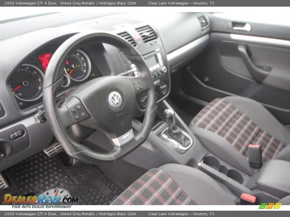 2009 Volkswagen GTI 4 Door United Grey Metallic / Interlagos Black Cloth Photo #11