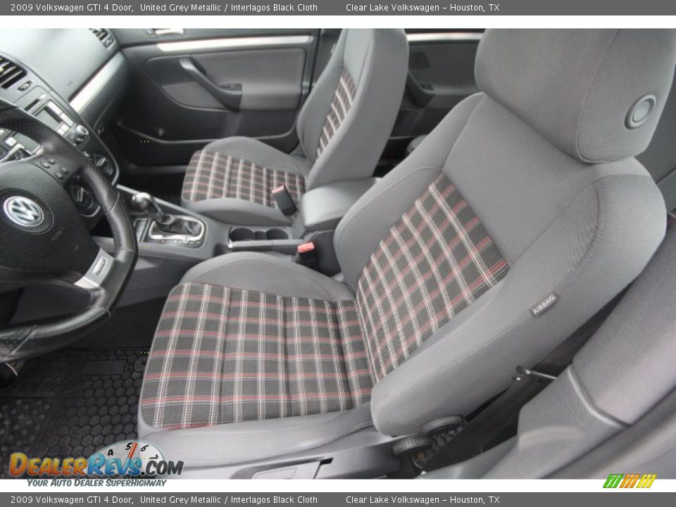2009 Volkswagen GTI 4 Door United Grey Metallic / Interlagos Black Cloth Photo #12
