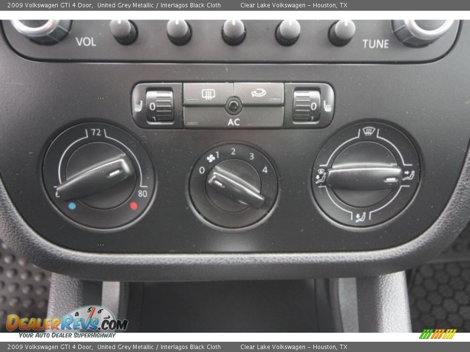 2009 Volkswagen GTI 4 Door United Grey Metallic / Interlagos Black Cloth Photo #17